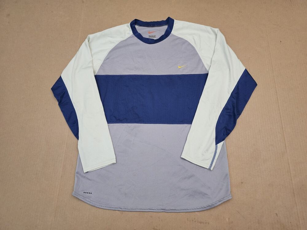 Vintage Nike Shirt Mens Medium Long Sleeve Mesh Jersey Made In USA